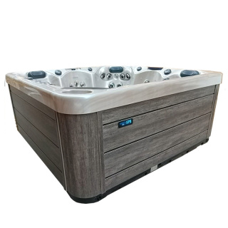 JACUZZI OGRODOWE WANNA SPA345 CAPPUCCINO OBUDOWA SZARA 220x220 CM