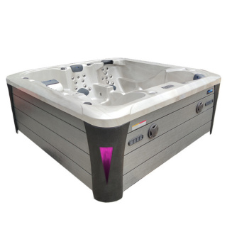 JACUZZI OGRODOWE WANNA SPA403 CAPPUCCINO OBUDOWA SZARA 230x230 CM