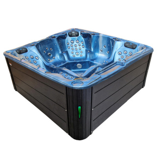 JACUZZI OGRODOWE WANNA SPA702 NIEBIESKA FALA OCEANU OBUDOWA ANTRACYT 230x230 CM