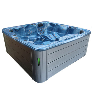 JACUZZI OGRODOWE WANNA SPA703A NIEBIESKA FALA OCEANU OBUDOWA SZARA 230x230 CM