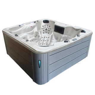 JACUZZI OGRODOWE WANNA SPA703A	BIAŁA PERŁA OBUDOWA SZARA 230x230 CM