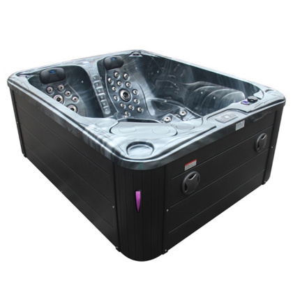 JACUZZI OGRODOWE WANNA SPA705 CZARNA FALA OCEANU OBUDOWA ANTRACYT 210x170 CM