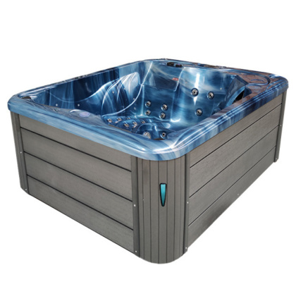 JACUZZI OGRODOWE WANNA SPA705 NIEBIESKA FALA OCEANU OBUDOWA SZARA 210x170 CM