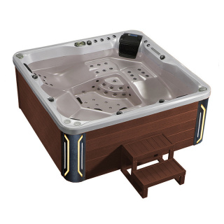 JACUZZI OGRODOWE WANNA SPA741 CAPPUCINO OBUDOWA KAWA 200x200 CM