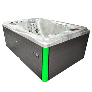 JACUZZI OGRODOWE WANNA SPA749 CAPPUCINO OBUDOWA SZARA 200x135 CM 230V