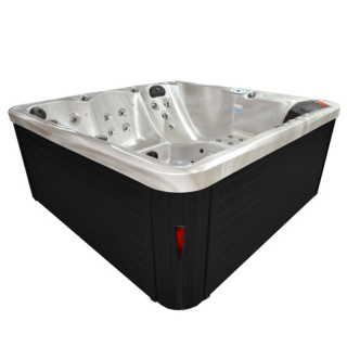 JACUZZI OGRODOWE WANNA SPA750 CAPPUCINO OBUDOWA ANTRACYT 200x200 CM