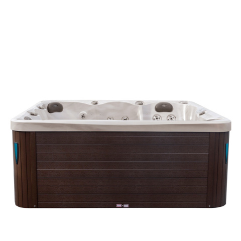 JACUZZI OGRODOWE WANNA SPA750 CAPPUCINO OBUDOWA KAWA 200x200 CM