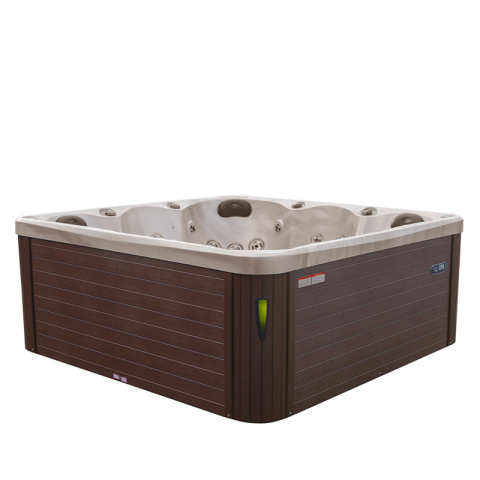 JACUZZI OGRODOWE WANNA SPA750 CAPPUCINO OBUDOWA KAWA 200x200 CM