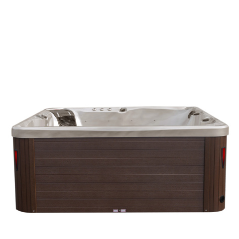 JACUZZI OGRODOWE WANNA SPA750 CAPPUCINO OBUDOWA KAWA 200x200 CM