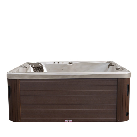 JACUZZI OGRODOWE WANNA SPA750 CAPPUCINO OBUDOWA KAWA 200x200 CM