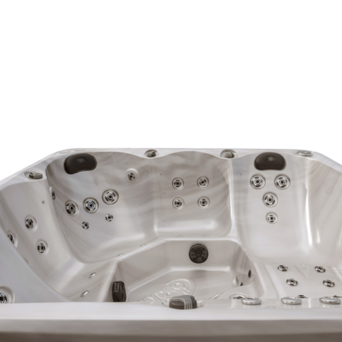 JACUZZI OGRODOWE WANNA SPA750 CAPPUCINO OBUDOWA KAWA 200x200 CM