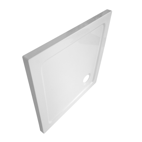 KABINA PRYSZNICOWA KWADRATOWA Z BRODZIKIEM KZ08C/ST02B CHROM/BIAŁY 90x90 CM