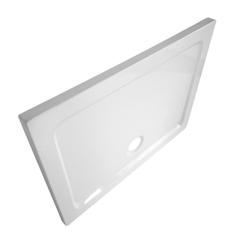 KABINA PRYSZNICOWA PROSTOKĄTNA Z BRODZIKIEM KZ103C/ST03C CHROM/BIAŁY 120x80 CM