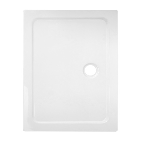 KABINA PRYSZNICOWA PROSTOKĄTNA + BRODZIK KZ12A/ST03E CZARNA/BIAŁY 90x80 CM