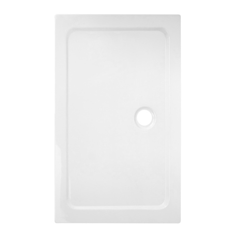 KABINA PRYSZNICOWA PROSTOKĄTNA Z BRODZIKIEM KZ104C/ST04C CZARNA/BIAŁY 120x90 CM