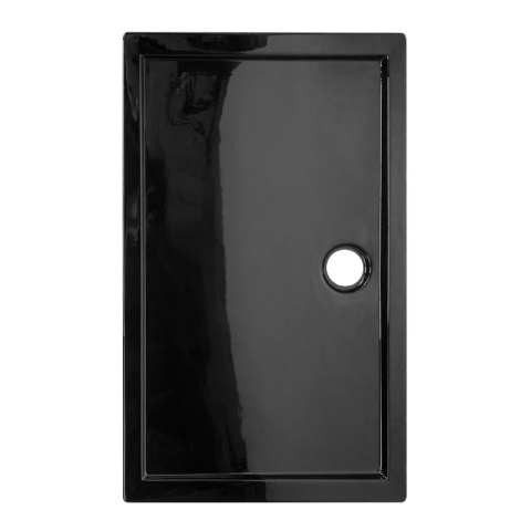 KABINA PRYSZNICOWA PROSTOKĄTNA Z BRODZIKIEM KZ104C/ST04C CZARNA/CZARNY 120x90 CM