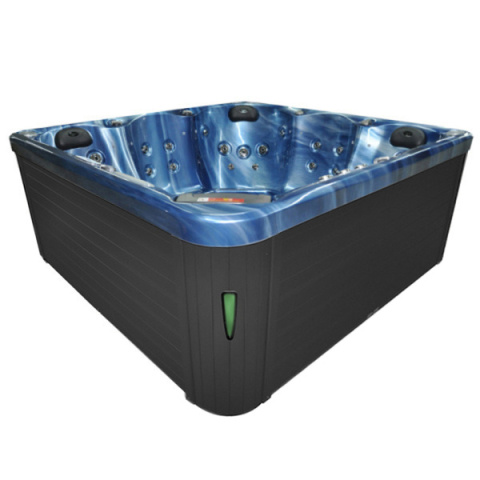 JACUZZI OGRODOWE WANNA SPA751 NIEBIESKA FALA OBUDOWA ANTRACYT 210x210 CM