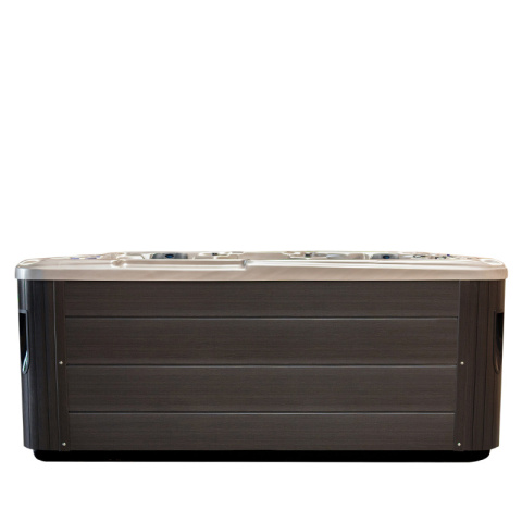 JACUZZI OGRODOWE WANNA SPA702 CAPPUCCINO OBUDOWA CIEMNO-SZARE DREWNO 230x230 CM