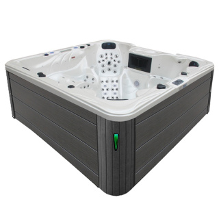 JACUZZI OGRODOWE WANNA SPA703A	BIAŁA PERŁA OBUDOWA KAWA 230x230 CM