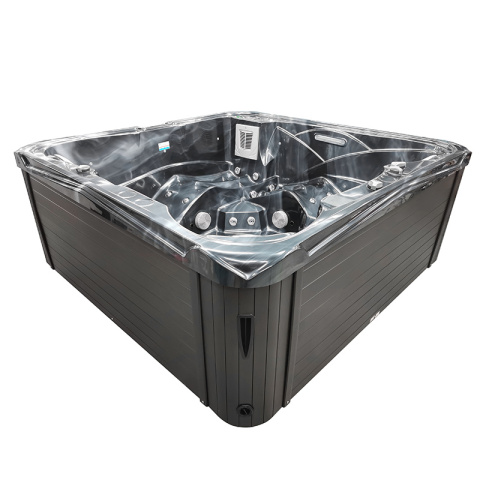 JACUZZI OGRODOWE WANNA SPA751 CZARNA FALA OBUDOWA ANTRACYT 210x210 CM