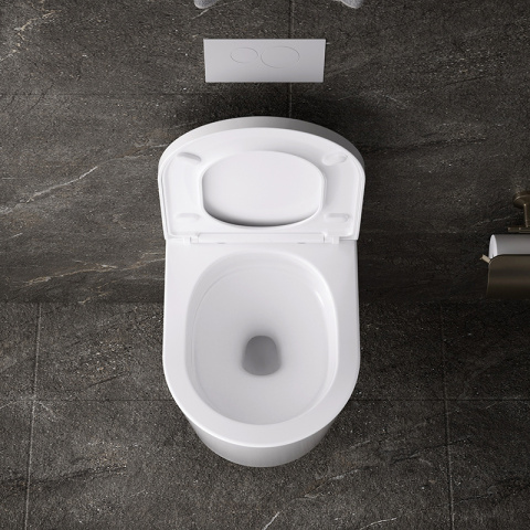 MISKA WC WISZĄCA TORNADO ELITE-WH-02 BIAŁA DESKA WOLNOOPADAJĄCA DUROPLAST