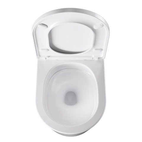 MISKA WC WISZĄCA TORNADO ELITE-WH-02 BIAŁA DESKA WOLNOOPADAJĄCA DUROPLAST