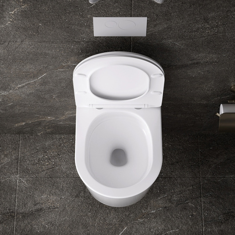 MISKA WC WISZĄCA TORNADO ELITE-WH-03 BIAŁA DESKA WOLNOOPADAJĄCA DUROPLAST