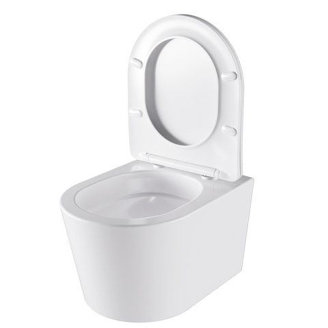 MISKA WC WISZĄCA TORNADO ELITE-WH-03 BIAŁA DESKA WOLNOOPADAJĄCA DUROPLAST