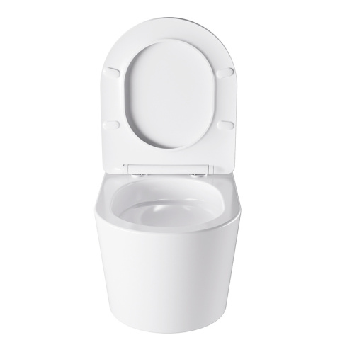 MISKA WC WISZĄCA TORNADO ELITE-WH-03 BIAŁA DESKA WOLNOOPADAJĄCA DUROPLAST