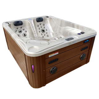 JACUZZI OGRODOWE WANNA SPA705 CAPPUCCINO OBUDOWA KAWA 210x170 CM