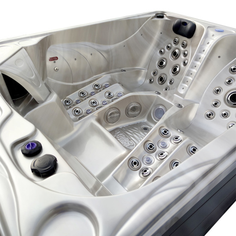 JACUZZI OGRODOWE WANNA SPA705 CAPPUCCINO OBUDOWA KAWA 210x170 CM