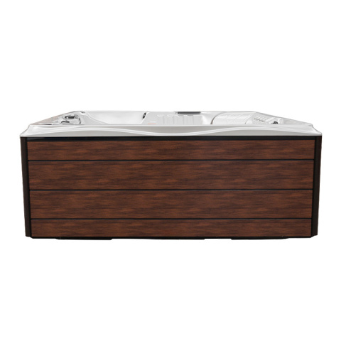 JACUZZI OGRODOWE WANNA SPA748 BIAŁA PERŁA OBUDOWA BRĄZOWA F21 230x230 CM