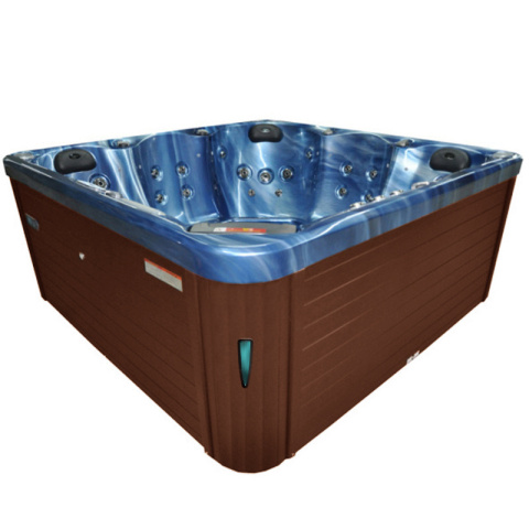 JACUZZI OGRODOWE WANNA SPA750 NIEBIESKA FALA OBUDOWA KAWA 200x200 CM