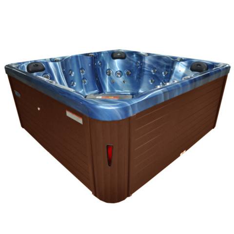 JACUZZI OGRODOWE WANNA SPA750 NIEBIESKA FALA OBUDOWA KAWA 200x200 CM