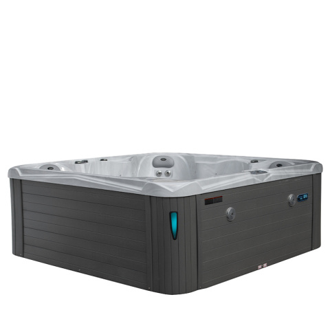 JACUZZI OGRODOWE WANNA SPA751 BIAŁY MARMUR OBUDOWA SZARA 210x210 CM