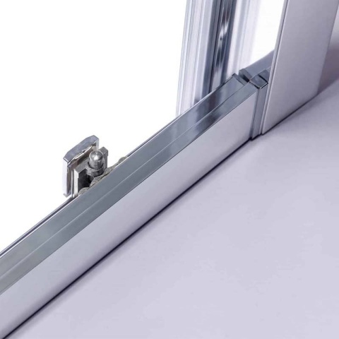 KABINA PRYSZNICOWA PROSTOKĄTNA Z BRODZIKIEM KZ103C/ST03C CHROM/BIAŁY 120x80 CM