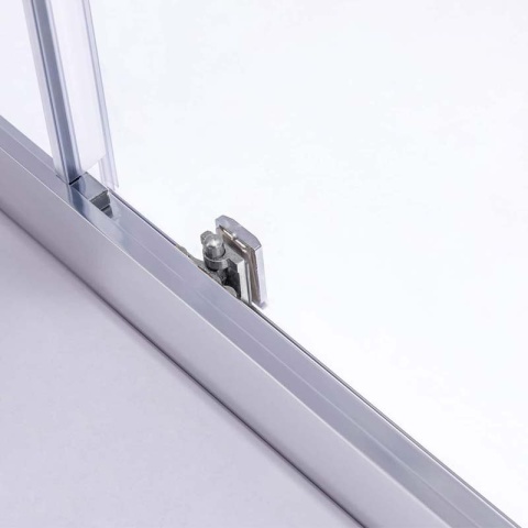 KABINA PRYSZNICOWA PROSTOKĄTNA Z BRODZIKIEM KZ103C/ST03C CHROM/BIAŁY 120x80 CM