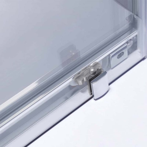 KABINA PRYSZNICOWA PROSTOKĄTNA Z BRODZIKIEM KZ103C/ST03C CHROM/BIAŁY 120x80 CM