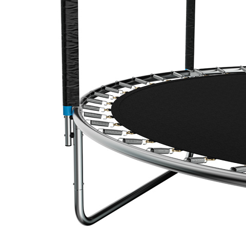 TRAMPOLINA OGRODOWA DLA DZIECI ZUMA 8FT CZARNO/NIEBIESKA 244 CM