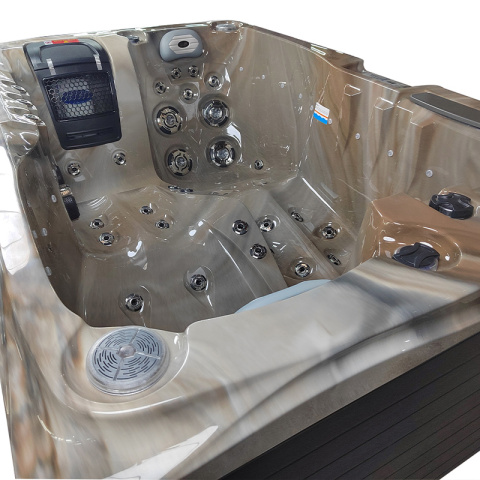 JACUZZI OGRODOWE WANNA SPA749 MORO OBUDOWA ANTRACYT 200x135 CM 230V