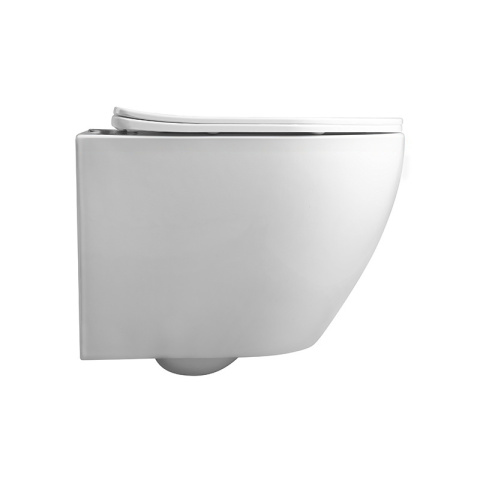 MISKA WC WISZĄCA RIMLESS MIZU-WH-RIM-03 BIAŁA DESKA WOLNOOPADAJĄCA DUROPLAST