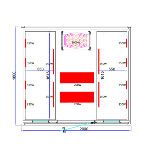 SAUNA OGRODOWA KOMBO FIŃSKA - INFRARED BECZKA HAMAR-A 4-6 OSOBOWA 180x200 CM 2W1