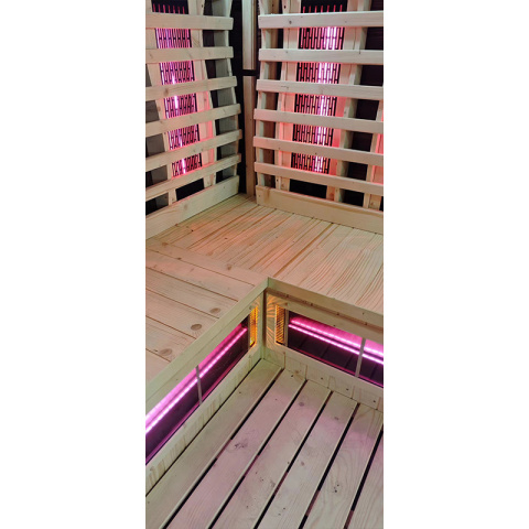 SAUNA OGRODOWA KOMBO FIŃSKA - INFRARED BECZKA VANTA 4-6 OSOBOWA 200x200 CM 2W1