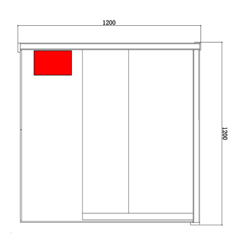 SAUNA FIŃSKA WYSOKOTEMPERATUROWA Z PIECEM LARK1/HARVIA 3,5KW 1-2 OSOBOWA 120x120 CM