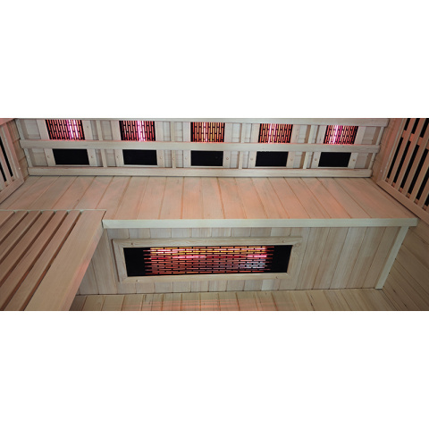 SAUNA KOMBO INFRARED/FIŃSKA HELSI1 Z PIECEM 6kW 4-5 OSOBOWA 180x160 CM 2w1