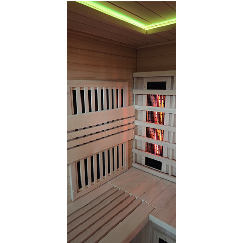 SAUNA KOMBO INFRARED/FIŃSKA HELSI1 Z PIECEM 6kW 4-5 OSOBOWA 180x160 CM 2w1