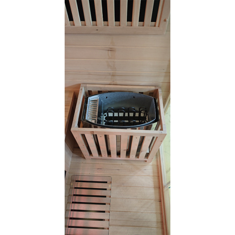 SAUNA KOMBO INFRARED/FIŃSKA HELSI1 Z PIECEM 6kW 4-5 OSOBOWA 180x160 CM 2w1