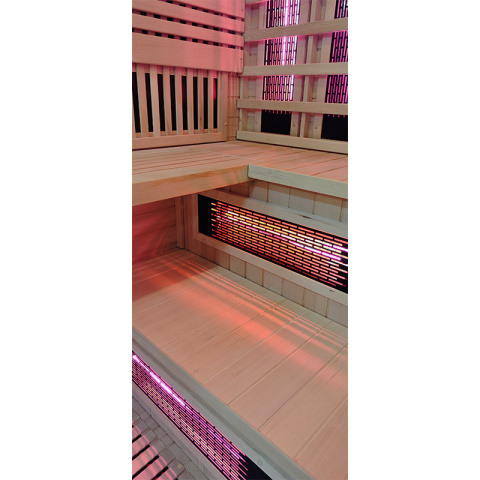 SAUNA KOMBO INFRARED/FIŃSKA HELSI2 Z PIECEM 8kW 5-6 OSOBOWA 200x160 CM 2w1