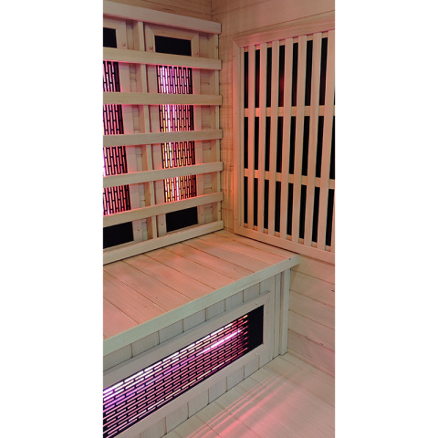 SAUNA KOMBO INFRARED/FIŃSKA HELSI2 Z PIECEM 8kW 5-6 OSOBOWA 200x160 CM 2w1