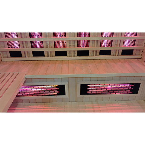 SAUNA KOMBO INFRARED/FIŃSKA HELSI2 Z PIECEM 8kW 5-6 OSOBOWA 200x160 CM 2w1